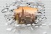 Wallpapers mural broken brick wall view New York orange