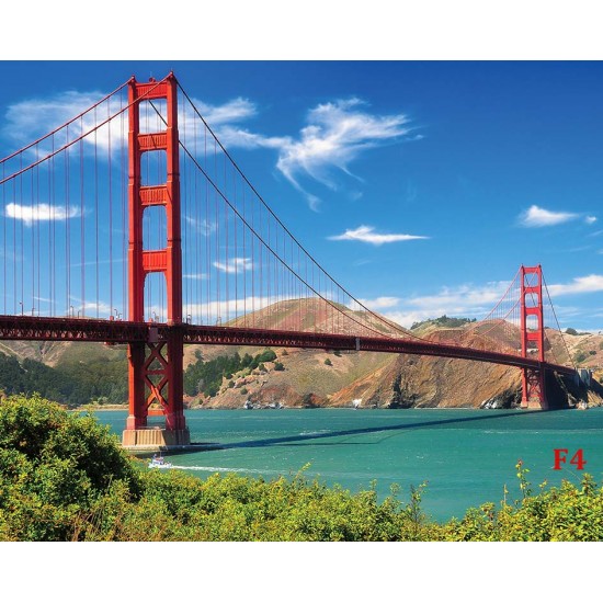 Photo mural daily view of the bridge in San Francisco 3 Photo mural daily view of the bridge in San Francisco 3