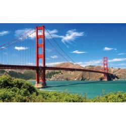 Photo mural daily view of the bridge in San Francisco 3