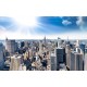 Photo mural panoramic day view of the Manhattan New York sun Photo mural panoramic day view of the Manhattan New York sun