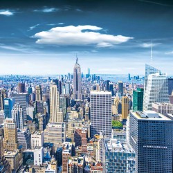 Wallpapers mural Manhattan tower colorful view Wallpapers mural Manhattan tower colorful view