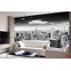 Wall murals Manhattan tower view in gray