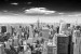 Wall murals Manhattan tower view in gray