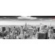 Wall murals Manhattan tower view in gray