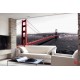 Wallpapers mural the red bridge in San francisco Wallpapers mural the red bridge in San francisco