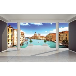 Photo mural room view with Venice 3d effect Photo mural room view with Venice 3d effect