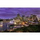 Photo mural night view of a cruise ship from Sydney