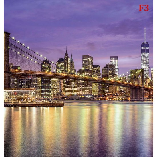 Wallpapers view colorful view of the Brooklyn Bridge