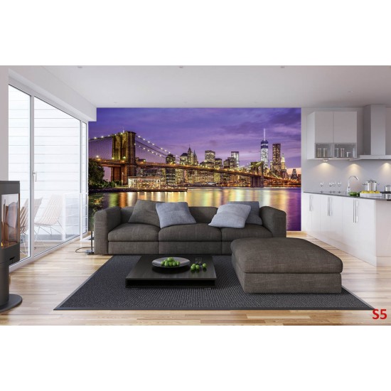 Wallpapers view colorful view of the Brooklyn Bridge