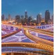 Wallpapers mural night attractive view shining Shanghai