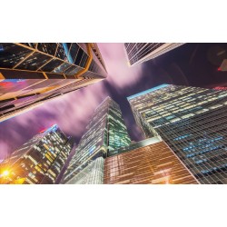 Wallpapers mural buildings panoramic view from below