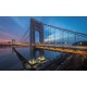 Wallpapers mural bridge in 2 colore night sky