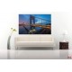Wallpapers mural bridge in 2 colore night sky