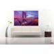 Wallpapers mural bridge in 2 colore night sky