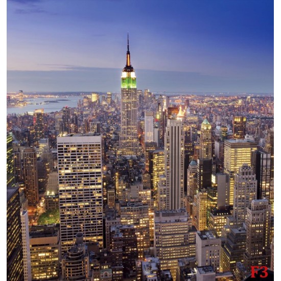 Photo mural city view from a skyscraper in New York