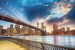 Wallpapers mural bridge with a wonderful sky