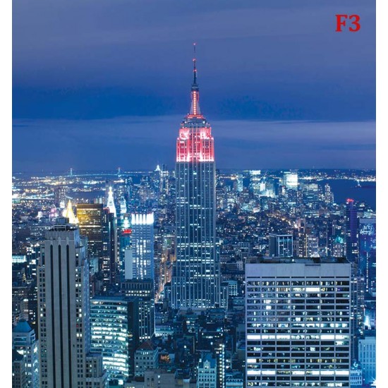Wallpapers mural panoramic view New York at night
