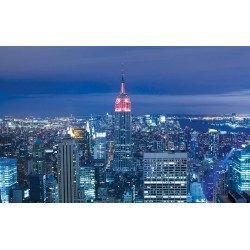 Wallpapers mural panoramic view New York at night Wallpapers mural panoramic view New York at night