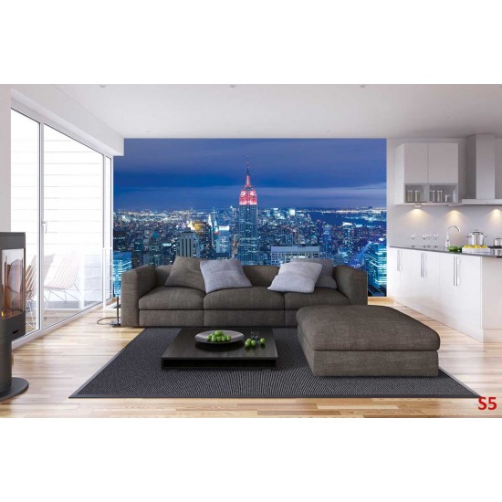 Wallpapers mural panoramic view New York at night