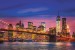Wallpapers mural New York bridge colorful in 2 colors