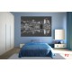 Wallpapers mural Brooklyn Bridge mirror image in grey Wallpapers mural Brooklyn Bridge mirror image in grey