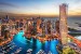 Photo mural beautiful night view of Dubai in 2 colours