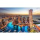 Photo mural beautiful night view of Dubai in 2 colours Photo mural beautiful night view of Dubai in 2 colours