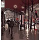 Wallpapers mural street in Paris in two color graphic Wallpapers mural street in Paris in two color graphic