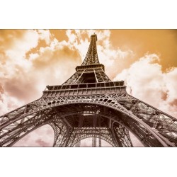 Wall murals Eiffel Tower in 2 options background