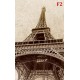 Wall murals the Eiffel Tower background beige plaster