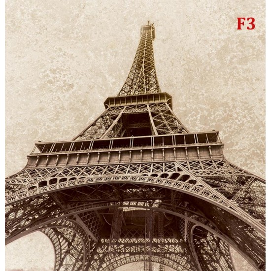 Wall murals the Eiffel Tower background beige plaster