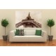 Wall murals the Eiffel Tower background beige plaster