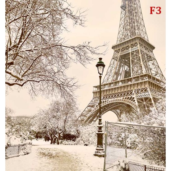 Wall murals Eiffel tower winter fairy tale Wall murals Eiffel tower winter fairy tale