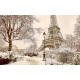 Wall murals Eiffel tower winter fairy tale Wall murals Eiffel tower winter fairy tale