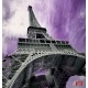 Photo murals Eiffel tower in purple background
