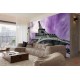 Photo murals Eiffel tower in purple background