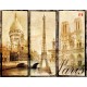 Wallpapers mural retro photo collage from Paris Wallpapers mural retro photo collage from Paris