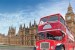 Wallpapers mural London red bus and Big Ben