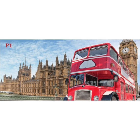 Wallpapers mural London red bus and Big Ben
