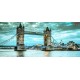 Photo mural the Tower bridge London in turquoise and purple color