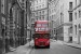 Wallpapers mural red bus in the streets in London