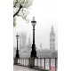 Photo mural view from London in a fog