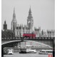 Wall murals Llondon view with a bridge and a red bus Wall murals Llondon view with a bridge and a red bus