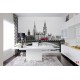 Wall murals Llondon view with a bridge and a red bus Wall murals Llondon view with a bridge and a red bus