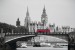 Wall murals Llondon view with a bridge and a red bus