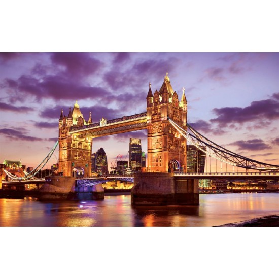 Wallpapers mural Tower bridge in London night sky in 2 colors Wallpapers mural Tower bridge in London night sky in 2 colors