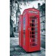 Photo mural view from London telephone booth Photo mural view from London telephone booth