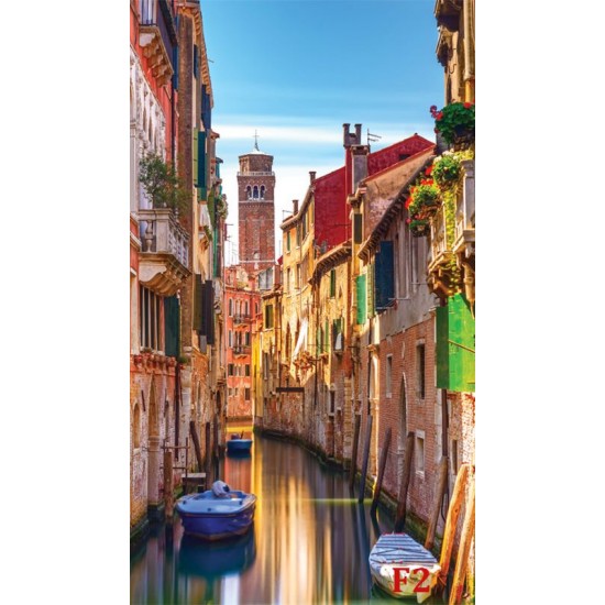 Wallpapers mural colorful canal in Venice Wallpapers mural colorful canal in Venice