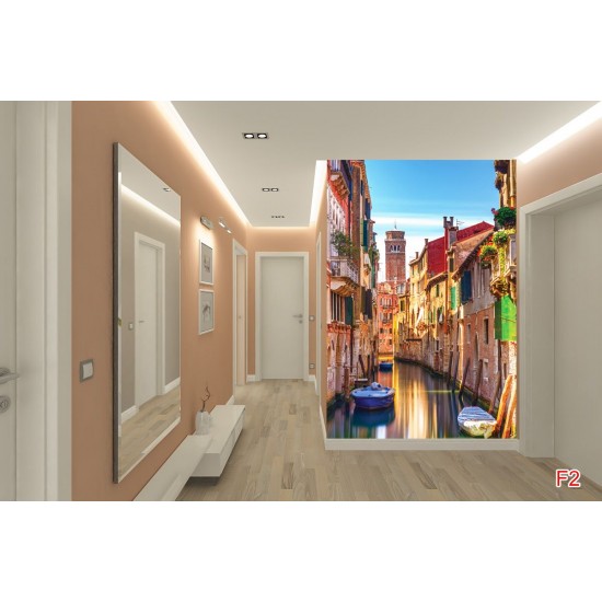 Wallpapers mural colorful canal in Venice Wallpapers mural colorful canal in Venice
