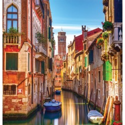 Wallpapers mural colorful canal in Venice